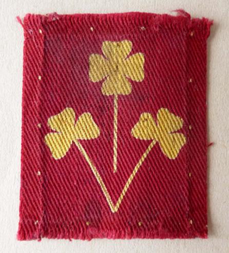 WW2 8th Indian Division printed shoulder flash.