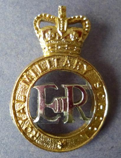 Royal Military School cap badge. EiiR / Queen's crown.