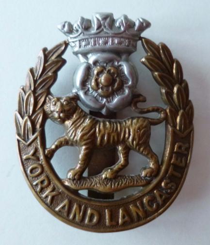 York & Lancaster Regiment cap badge.
