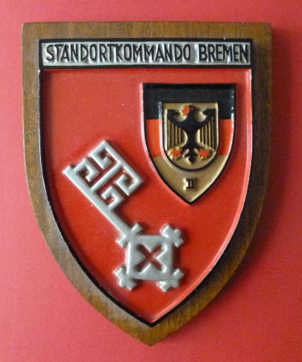 Bundesrepublik : German Bundeswehr Presentation Wall Plaque of Standortkommando Bremen.