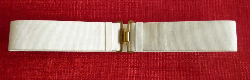 Royal Air Force Other-ranks' White Nylon Dress Belt.