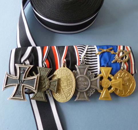 Imperial : Medal Ribbon for the 2nd Class Iron Cross of 1813, 1870 & 1914.