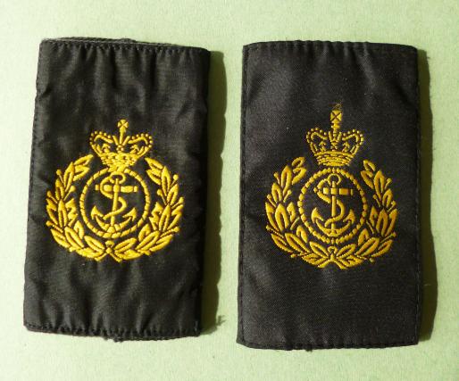 Royal Navy Pair of Chief Petty Officer Epaulette Rank-slides.