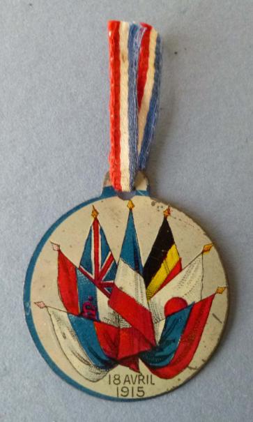France : WW1 Participants' Commemorative Pendant for the visit to the Front by the people of Nantes in 1915.