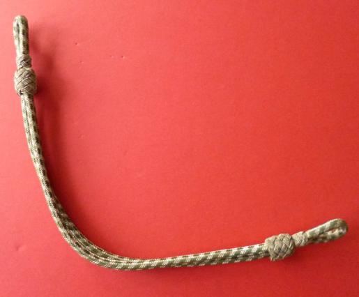 BRD / DDR : Green-rayon and Silver-wire Intertwined Bullion Chin-strap.