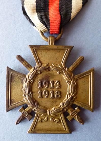 1914-18 German Cross of Honour for Combattants. (Ehrenkreuz für Frontkämpfer).