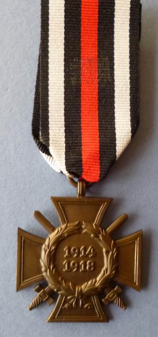 1914-18 German Cross of Honour for Combattants. (Ehrenkreuz für Frontkämpfer).