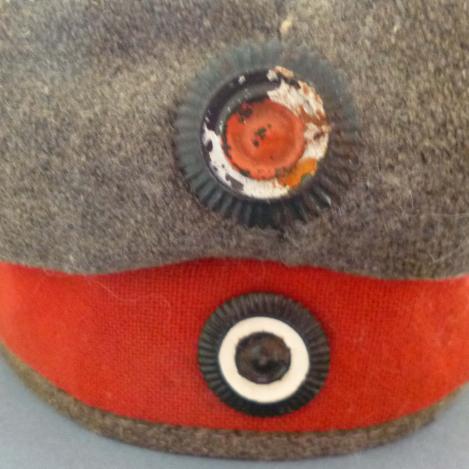 Imperial : WW1 German  Prussian 1907 Pattern O-ranks Field Cap (Einheits-Feldmütze).