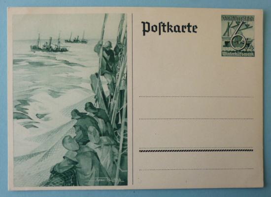 Third Reich : Postcard issued in Recognition of the German Fishing Industry.