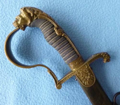 Imperial : German Imperial  Prussian Kavallerie Lion-head  Dress-sword.