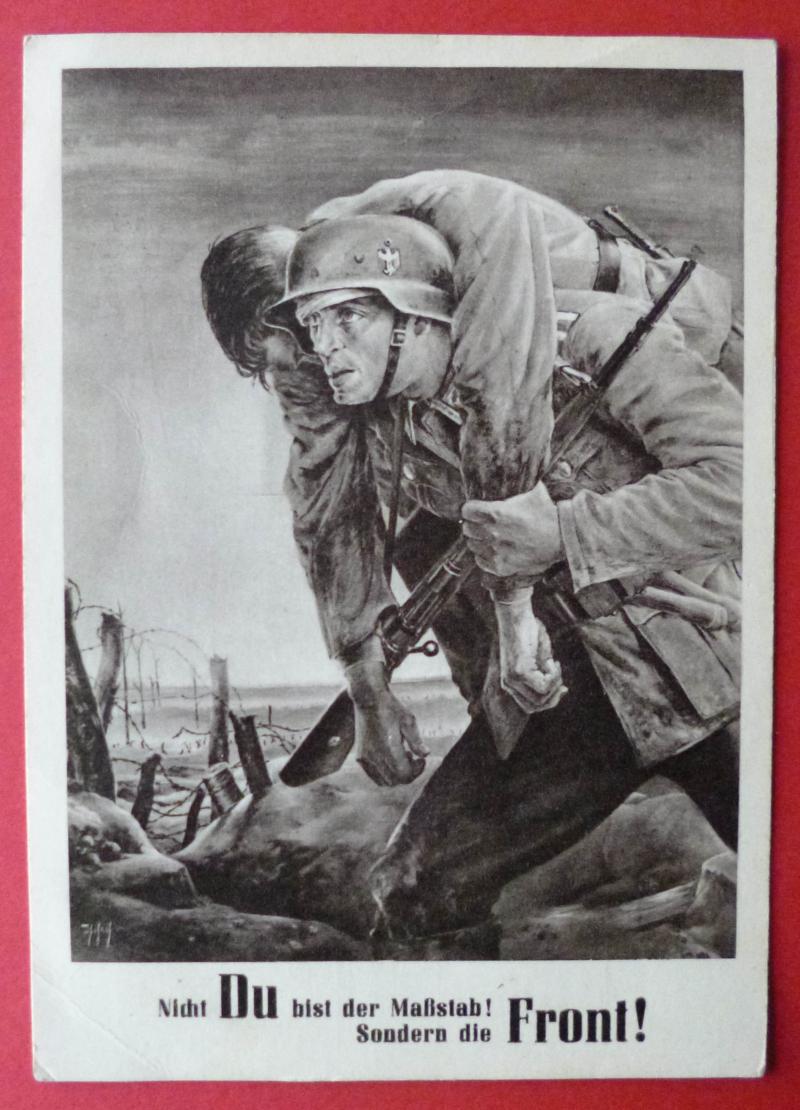 Third Reich : Wartime Propaganda Postcard issued for the Day of the NSDAP in the Generalgouvernement, 1943.