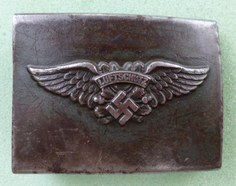 Third Reich : Reichsluftschutzbund (RLB) Other-ranks Service-belt & Buckle.