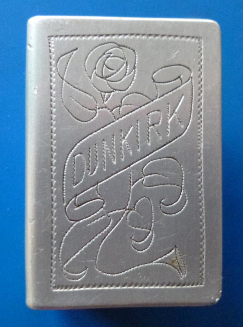 WW1 British Trench-art Aluminium Matchbox Cover.