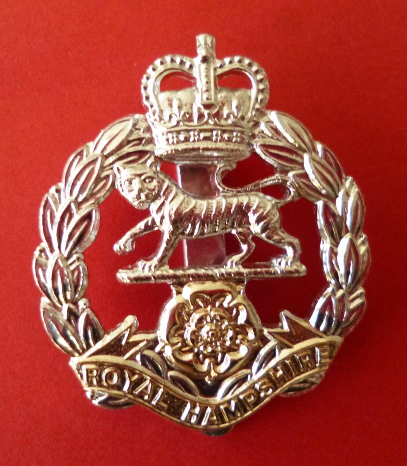 The Royal Hampshire Regiment Staybrite Cap-badge.