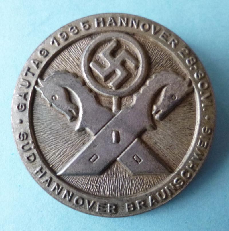 Third Reich ; Event badge for the Gautag in Hannover, 28-30th June 1935.