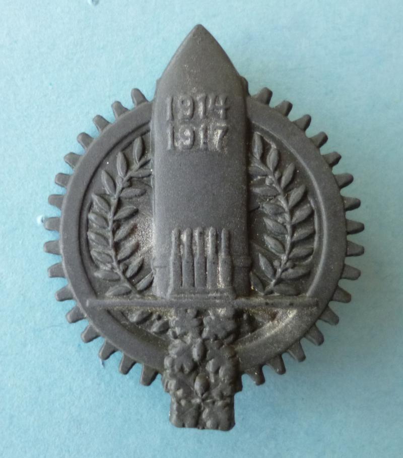 Austro-Hungary : WW1 1914-1917 Cap-badge of an Artillery Munitions Depot.