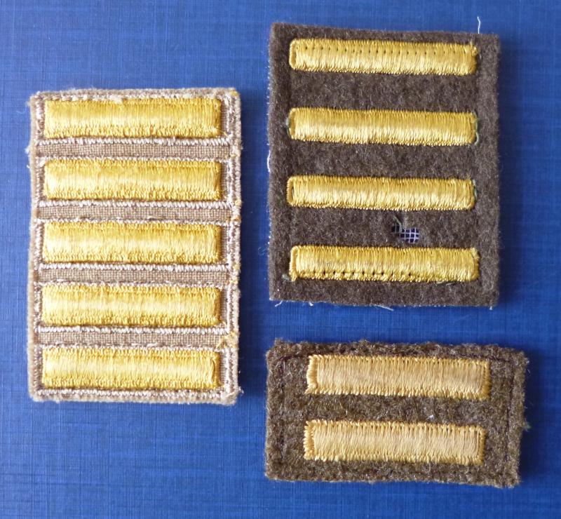 USA : WW2 Group of Three Sets of Army Overseas Service Stripes.
