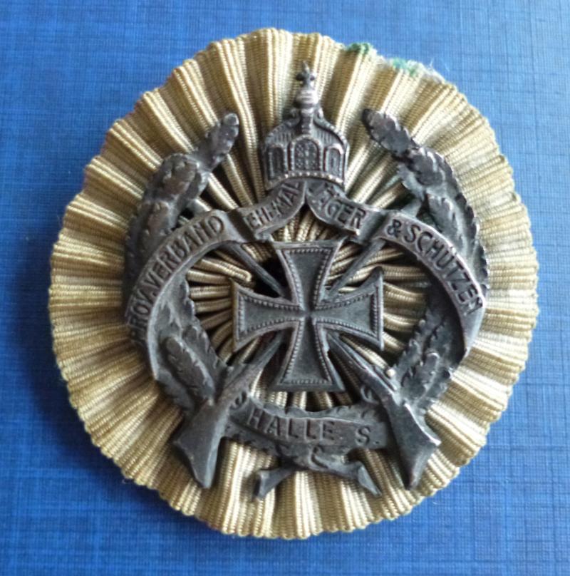 Imperial : German Prussian Membership-badge of the Provinzial Verband Ehemaligen Jäger & Schützen, Halle S.