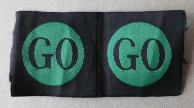 WW2 8th Armoured Division Pair of Un-issued Machine-woven Shoulder-flashes.
