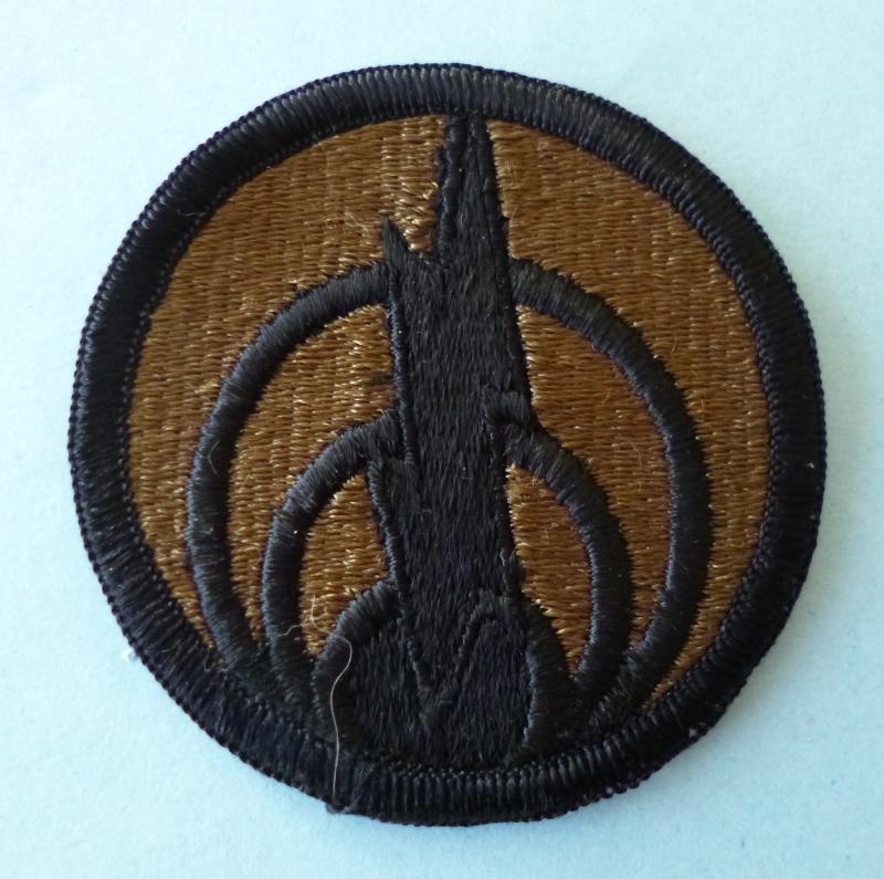 USA : Army 1st Signal Command Shoulder-flash  -  Subdued version.