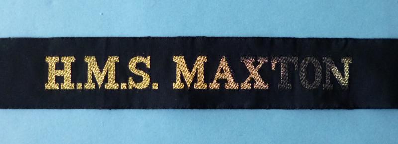 Royal Navy Ship's Cap-tally 