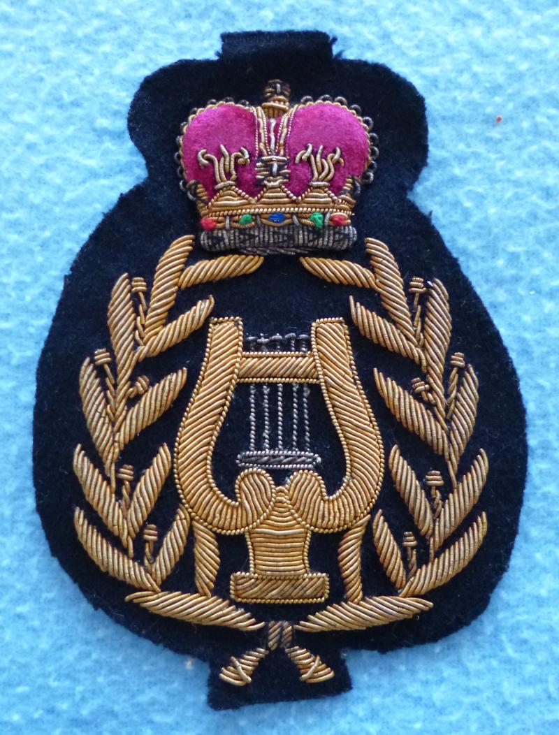 Royal Marines Bandmaster (Warrant Officer 2nd Class) WO2 large Gold-wire Arm-badge.