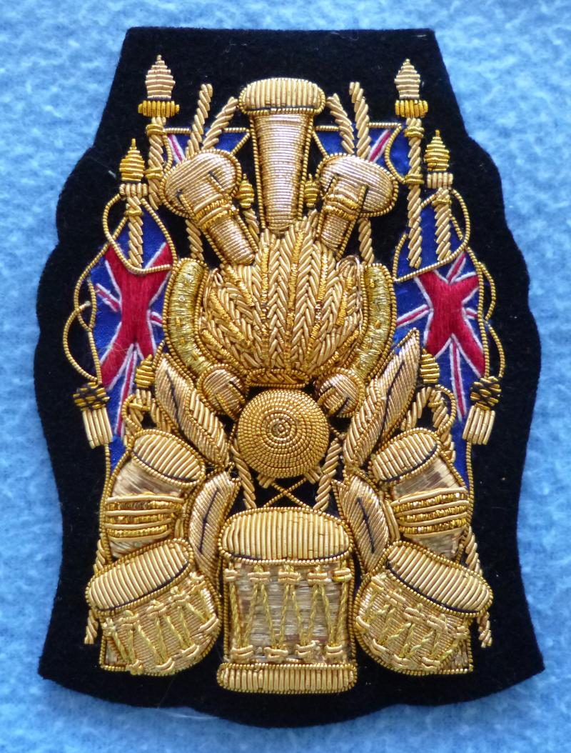 Royal Artillery Band Drum Major's No 1 Dress Appointment Gold-wire Arm-badge.