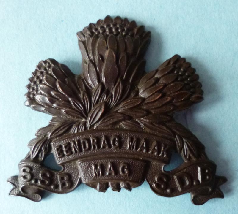 South Africa : SSB / SDB Special Service Battalion Bronze Cap-badge.