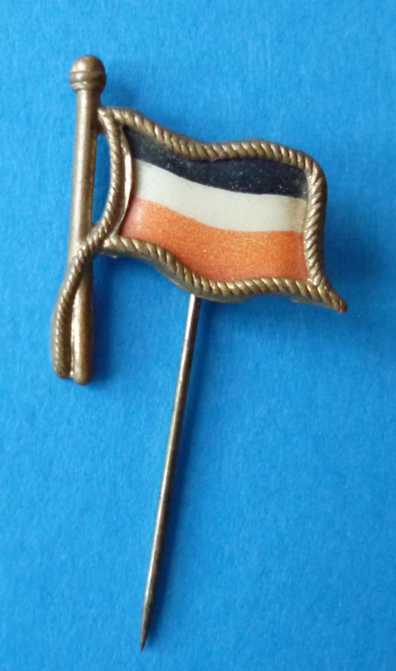 Imperial : German National Flag Patriotic Stick-pin Lapel-badge.