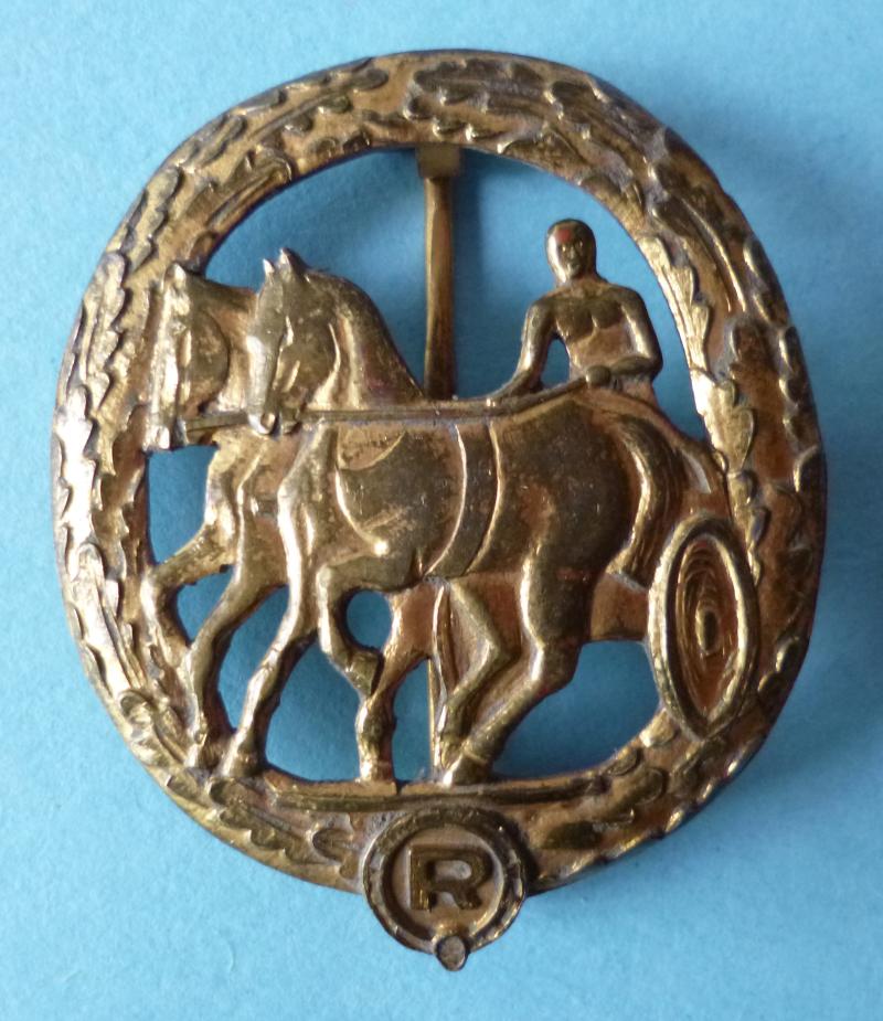 Third Reich : COPY - German Horse Driver's Award-badge in Gold. (Deutsches Fahrerabzeichen in Gold).