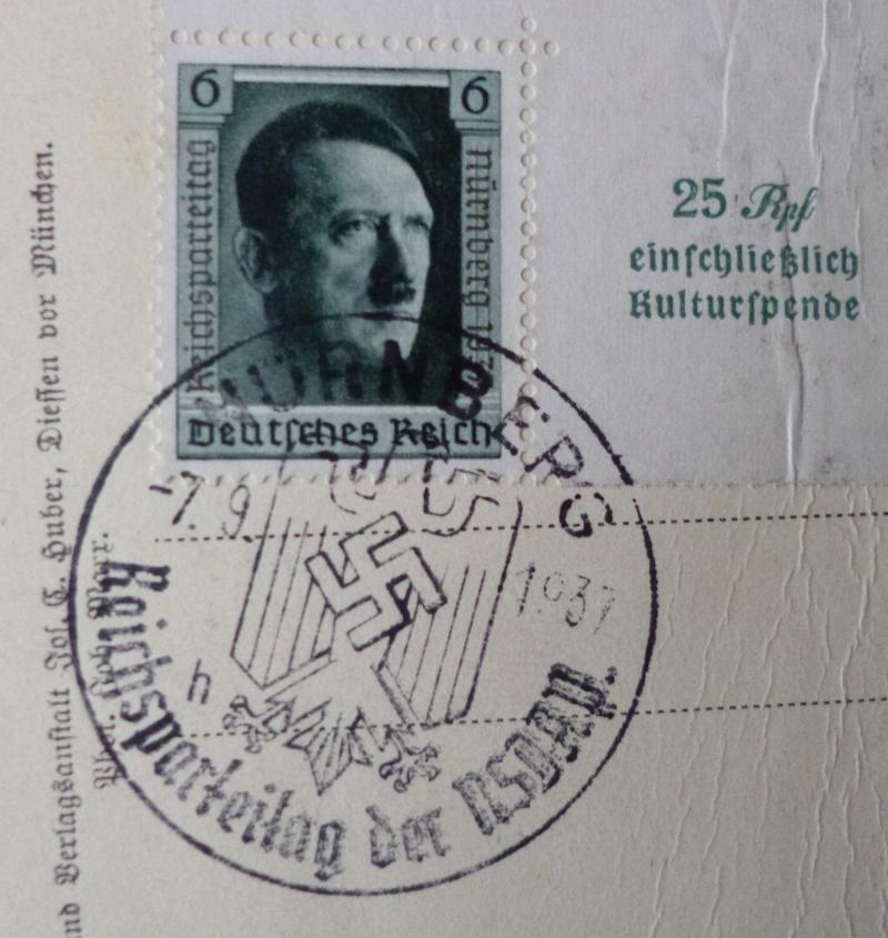 Third Reich : Portrait Photo Postcard of Adolf Hitler.