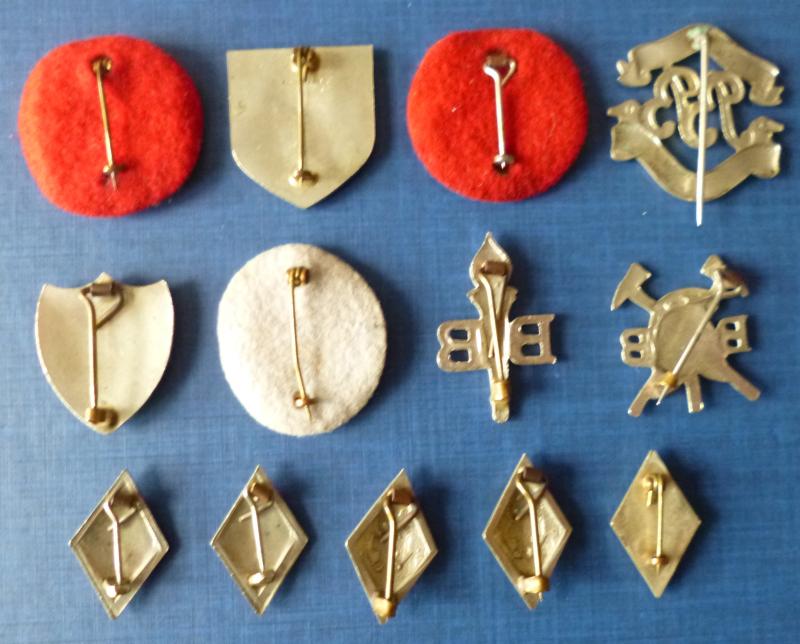 Boys' Brigade Groupimg of 13 Proficieny and Service Award Badges.