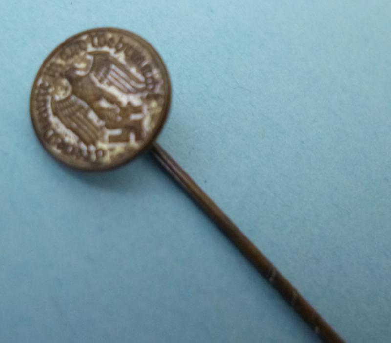 Third Reich : Wehrmacht 4-year Service Medal Stick-pin Miniature Lapel-badge.