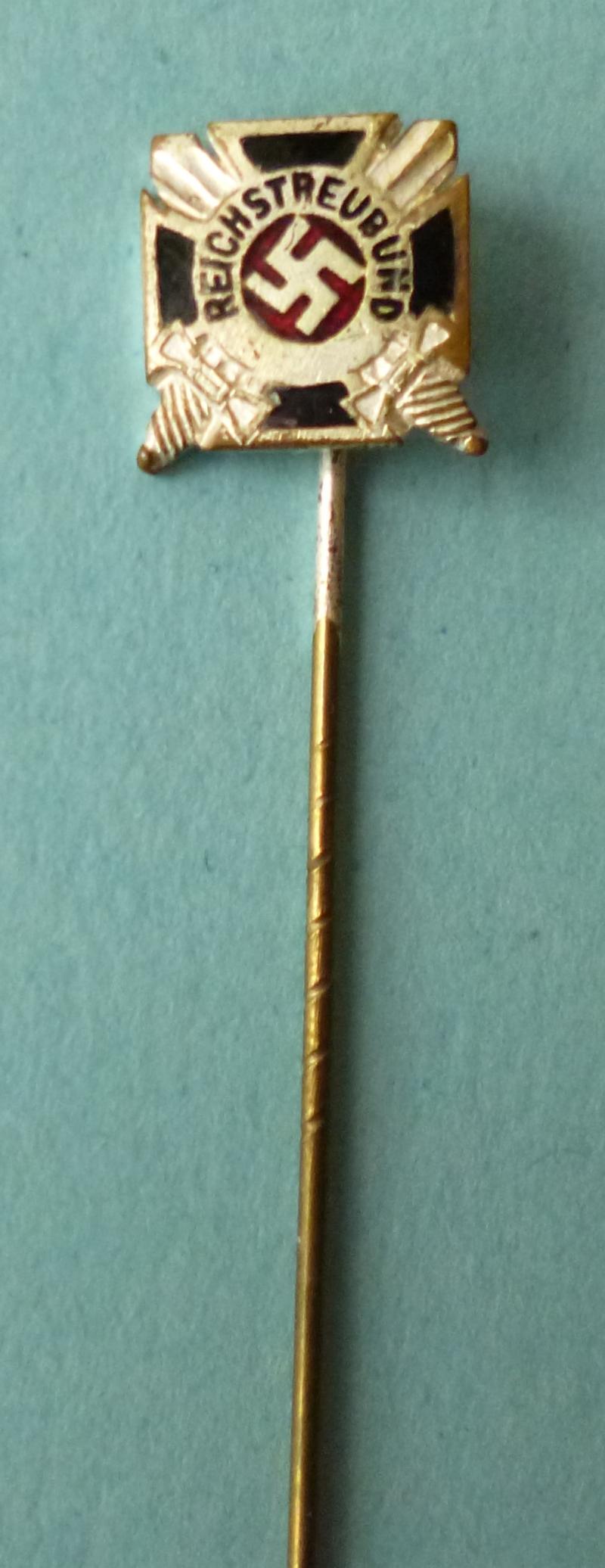Third Reich : Reichstreubund (RTB) Membership Sttck-pin Lapel-badge.