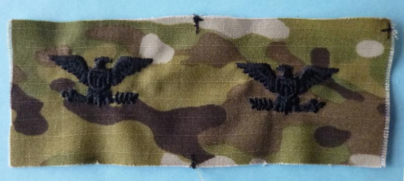 USA : Army Colonel's Matched Pair of Collar Rank-insignia for Combat Uniform.