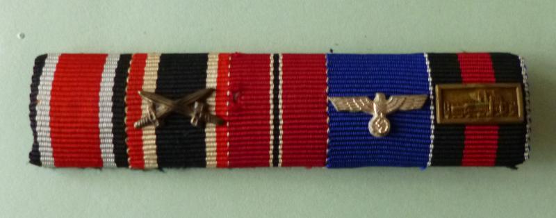 Third Reich : Medal Ribbon-bar with Five Ribbons.