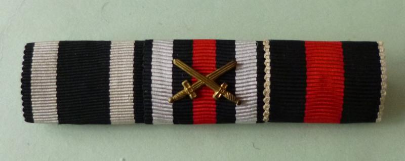 Third Reich : Medal Ribbon-bar with Three Ribbons.