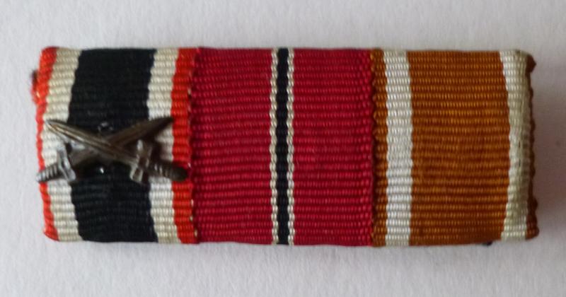 Third Reich : Medal Ribbon-bar with Three Ribbons.