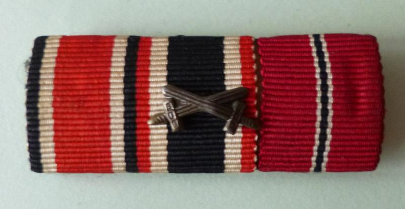 Third Reich : Medal Ribbon-bar with Three Ribbons.