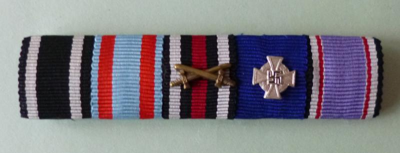 Third Reich : Medal Ribbon-bar with Five Ribbons.