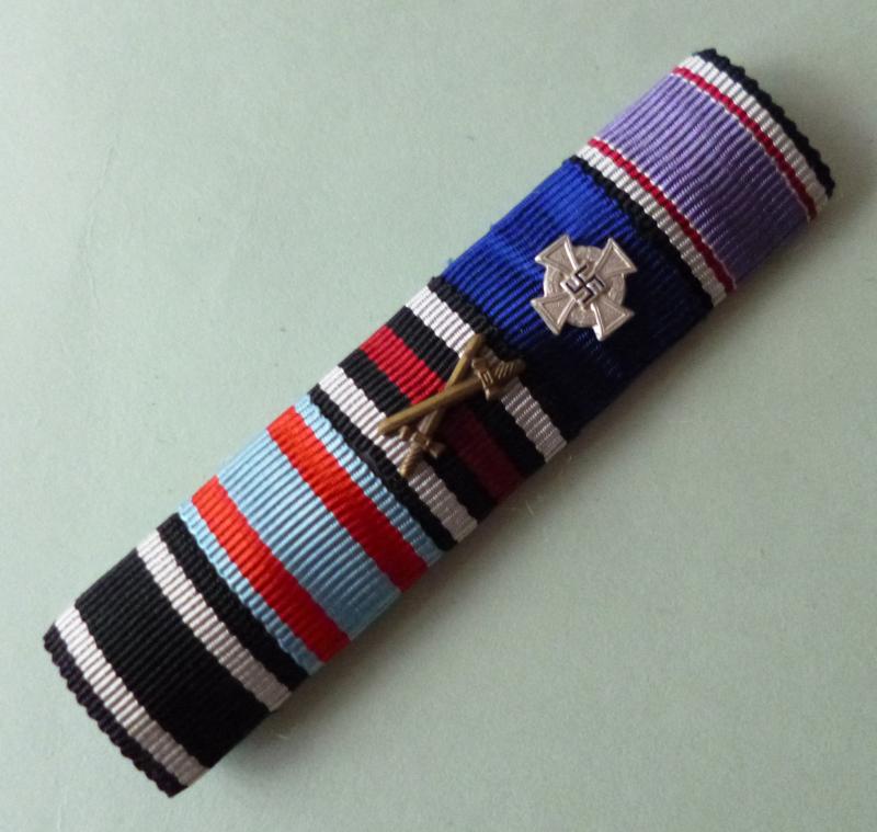 Third Reich : Medal Ribbon-bar with Five Ribbons.