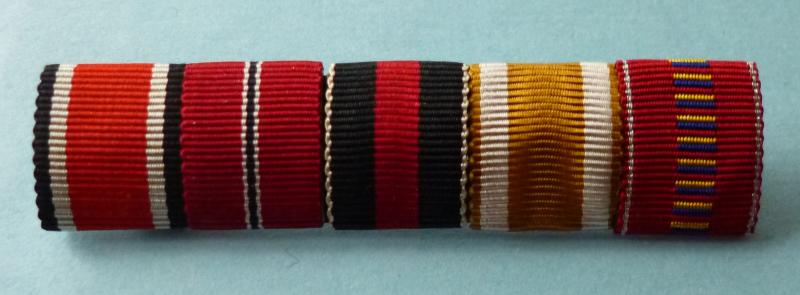Third Reich : Medal Ribbon-bar with Five Ribbons.