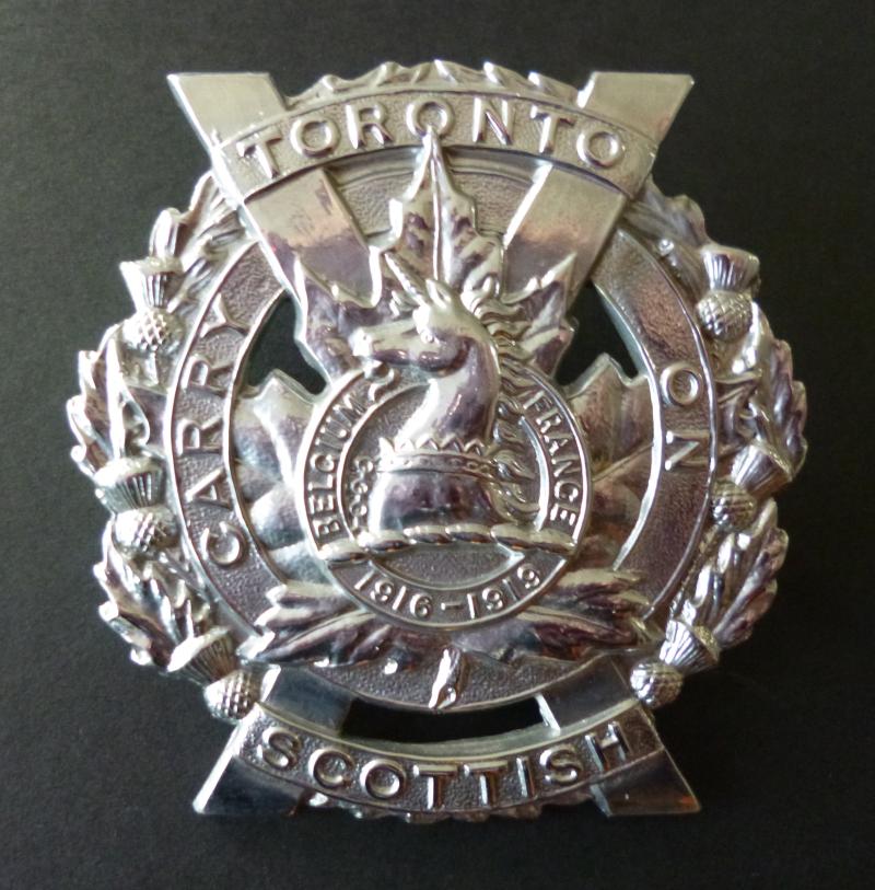 Canada : Toronto Scottish Regimental Glengarry-badge.