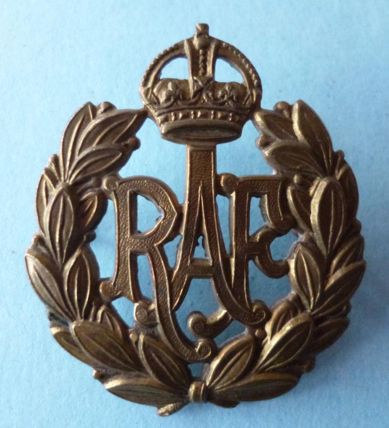 Royal Air Force King's crown OR's Cap-badge.