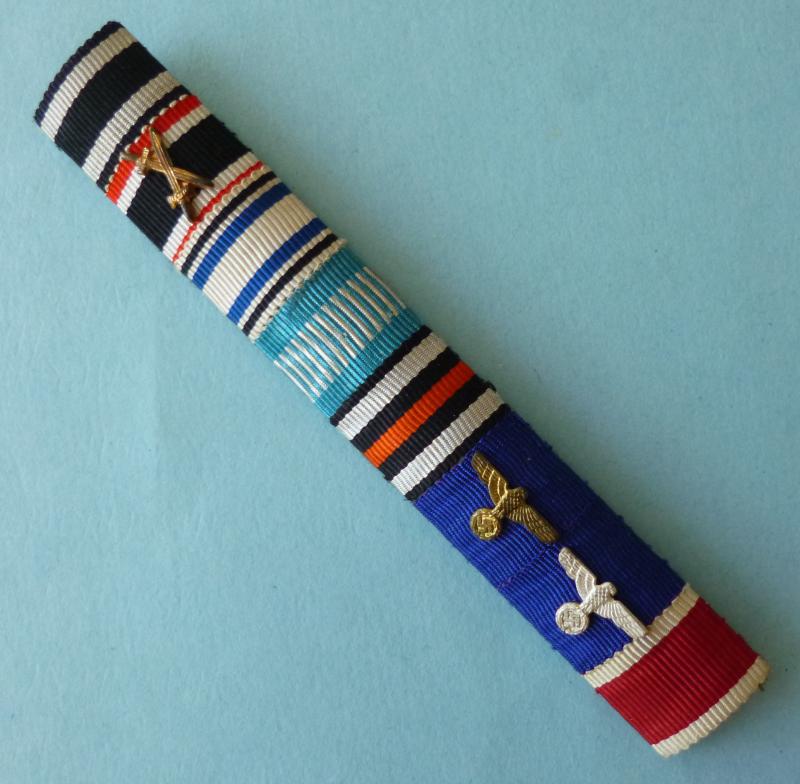 Third Reich : Medal Ribbon-bar with Eight Ribbons.