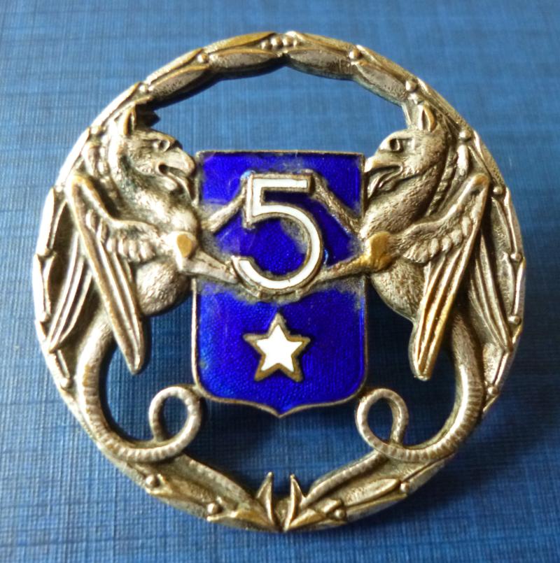 France : 5th Dragoon Regiment ( 5e Régiment de Dragons ) Formation-badge.