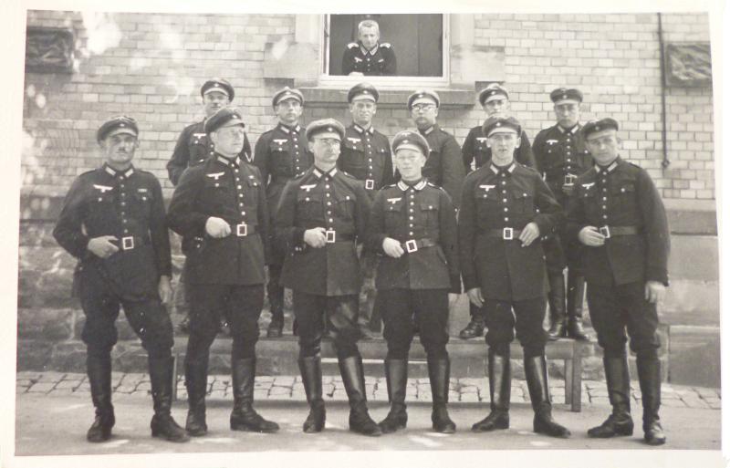 Third Reich : Postcard Photograph of Unidentified Group of Uniformed Individuals.