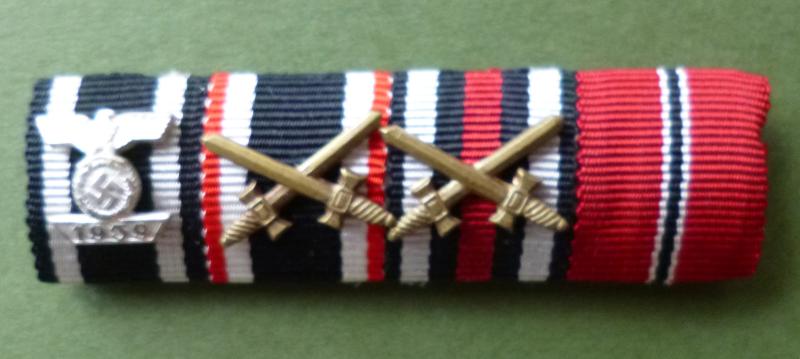 Third Reich : Medal Ribbon-bar with Four Ribbons.