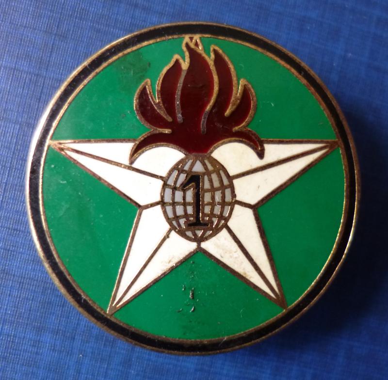 France : Foreign Legion 1st Algerian Mounted Company of the 1st Infantry Regiment (1e Compagnie Montée d'Algerie, 1e REI (CMA)) Formation-badge.