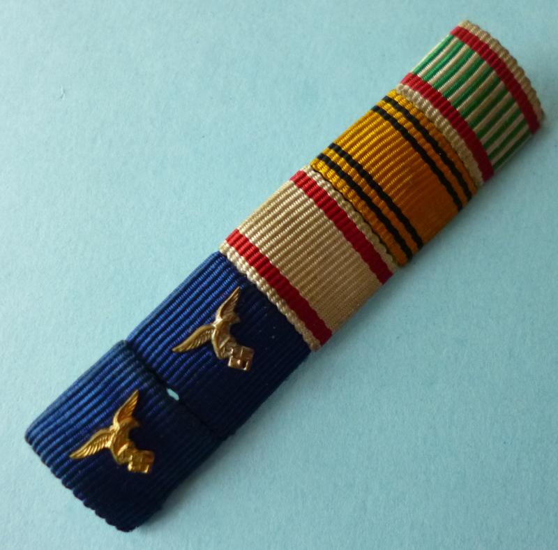 Third Reich : Luftwaffe Medal Ribbon-bar with Five Ribbons.